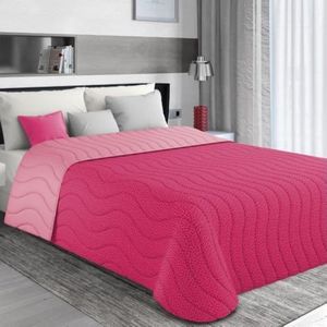 Sprei 245x265 Ideaal voor Tussenseizoen (100 gr/mq) 100% Extra Zachte Microvezel, Dubbelzijdig Thema Dubbele Kleuring, Made in Italy