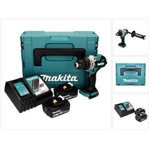 Makita DDF 486 RGJ accuboormachine 18 V 130 Nm borstelloos + 2x accu 6.0 Ah + lader + Makpac