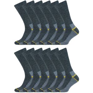 Stapp Yellow Thermo Werksokken | Grijs | Warme Wollen Werksokken | Maat 39–50