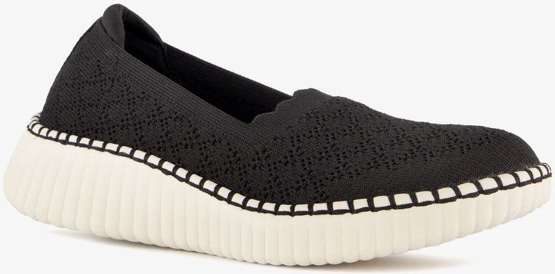 Skechers Wilshire Blvd dames instappers zwart - Maat 37 - Uitneembare zool