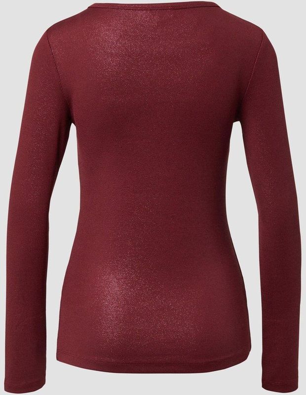 T-shirt - Lange Mouwen - Zachte Jersey Rib - Glitterlaagje