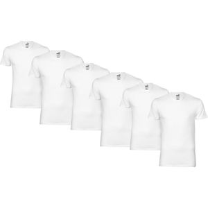 T-SHIRTS 6 PACK Puma Basic Crew T-shirt Heren Herenondershirt Ronde hals