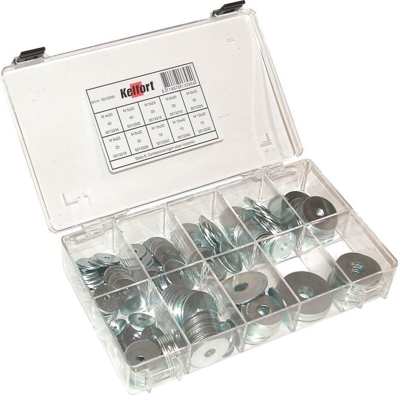 Kelfort - Carrosserieringen - Transparante Doos - 10 Vaks