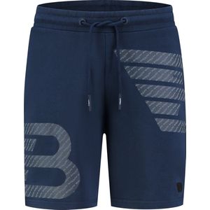 Ballin Amsterdam - Heren Regular fit Shorts Sweat - Navy - Maat S