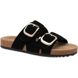 s.Oliver - Dames Slipper - Zwart - Leer