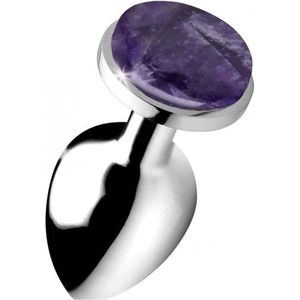 XR Brands Amethyst Gem - Butt Plug - Large purple