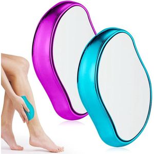 Nano-haarverwijderaar met steen - pijnloos peeling-ontharingsgereedschap - kristallen epilator - langdurige verzorging van de huid - benen armen rug - dames heren .