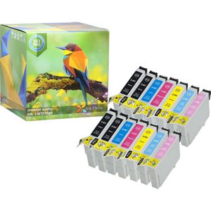 Ink Hero - 14 Pack - Inktcartridge / Alternatief voor de Epson Stylus Photo P50 PX650 PX660 PX700 PX700W PX710 PX710W PX720WD PX730WD PX800 PX800FW PX810 PX820FWD PX830FWD R265 R285 R360 RX560 RX585 RX685 T0807 T0801 T0802 T0803 T0804 T0805 T0806