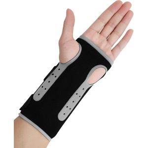 U Fit One 1 Stuk Beide Polsbrace - Beide Carpaal Tunnel Syndroom - Wrist Wraps - Polsbandage - Wrist support - RSI - Pols Ondersteuning & Versteviging - Polssteun - Polsbeschermer - Zwart