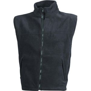 James and Nicholson Unisex Vlies Vest (Donkergrijs)