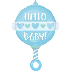 Amscan Ballon Baby Boy Rattle 43 X 60 Cm Folie