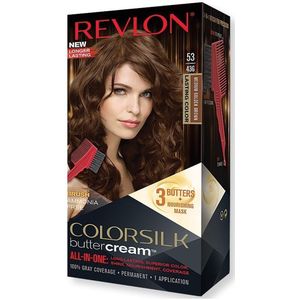 Revlon - Luxe ColorSilk Buttercream - Haarkleuring - 53/43G Medium Golden Brown - 126,8 ml