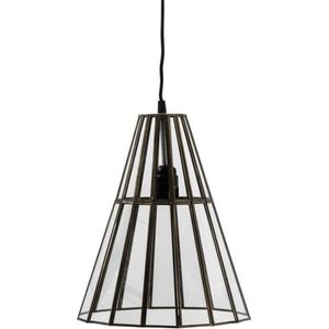 Industriële hanglamp - Lamp - Industrieel - Sfeer - Interieur - Sfeerlamp - Lampen - Sfeerlampen - Hanglampen - Hanglamp - Zwart - 33 cm hoog