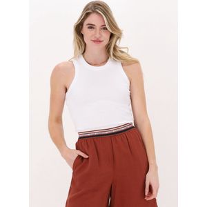 Esmé Studios Blossom Racerback Rib Tank Tops & T-shirts Dames - Shirt - Wit - Maat XL