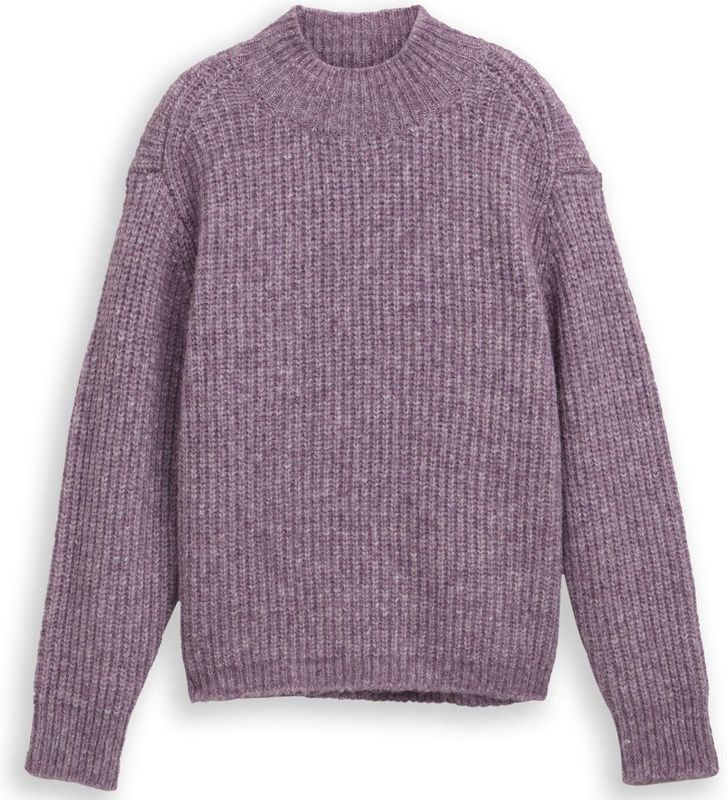 Tom Tailor Denim Relaxed fit gebreide trui met opstaande kraag