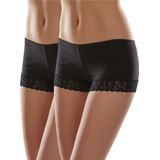 Merry Style Dames Boxershorts Onderbroek MSGAB55 ((2Pack) Zwart, 36 (Fabrieksgrootte: S))