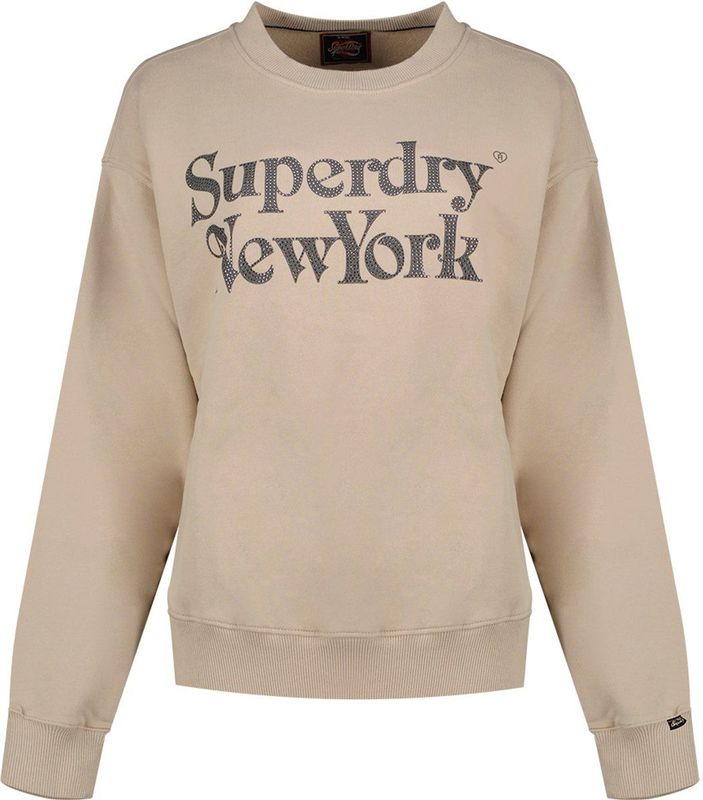 Superdry - Brand Mark Loose Fit - Sweatshirt - Beige
