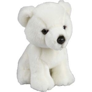 Pluche Witte Ijsbeer Knuffel 18 cm - Ijsberen Pooldieren Knuffels - Speelgoed Voor Kinderen