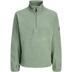 Jack & Jones - JJALPES - Trui - Lichtgroen - Halve Rits