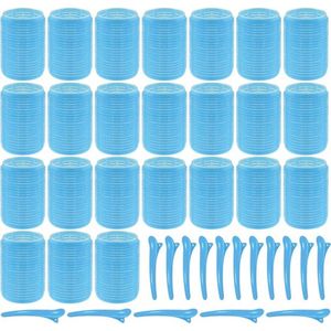 Haarkrullenset - zelfklevende haarrollers - Heatless krullen - 24 stuks in verpakking - 12x rollers incl. 12x spelden