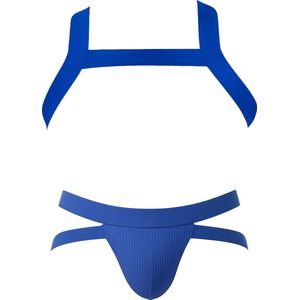 Barcode Berlin Multipack 1x Anton Jock Royal + 1x Harness Matt Royal - MAAT M - Heren Ondergoed - Jockstrap voor Man - Mannen Jock