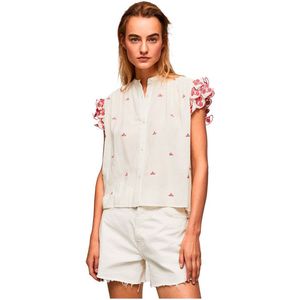 Pepe Jeans Antonine Mouwloos Overhemd Beige XS