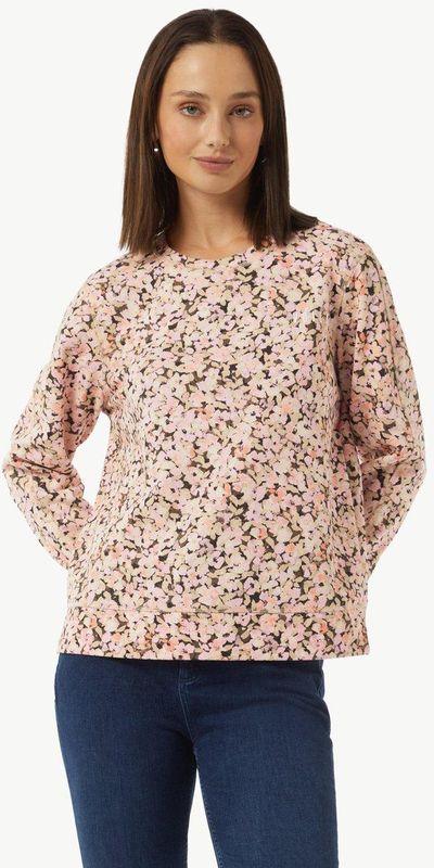 comma casual identity - Sweatshirt - Kaki - Nektape - Lange Mouw