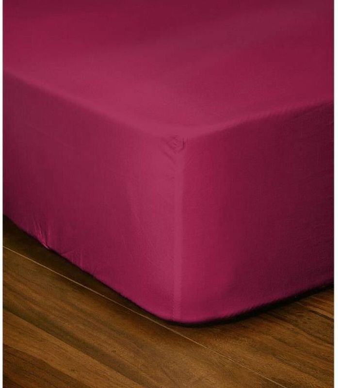Lovely Home - LH71607 - Verstelbaar Onderlaken - Fuchsia Rose - 180 x 200 + 35 cm