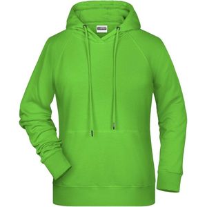 James and Nicholson Dames/dames Raglan Sleeved Hoodie (Kalk groen)