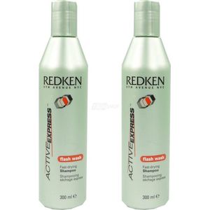 Redken 5th Avenue NYC Active express flash wash - Shampoo - Haarverzorging - 2 x 300 ml