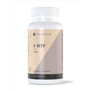 Vital Nutrition 5-HTP - Griffonia extract 20% - Bioactieve formule - 100% plantaardig - Onafhankelijk getest - 60 Capsules