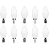 Modee - E14 LED Lamp - Warm Wit - 7W - 700lm - LED Kaarslamp B35 - Vervangt 54W Halogeen Gloeilamp - 10 stuks