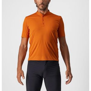 Castelli TECH 2 POLO Orange Rust - Mannen - maat L