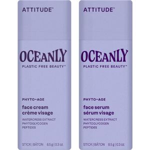 Attitude Cadeauset Oceanly Phyto-Age Mini - Attitude Oceanly Phyto Age Gezichtscreme - Attitude Oceanly Phyto Age Gezichtsserum