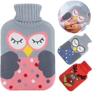 Duurzame Warmwaterkruik 2 Liter met Wasbare Hoes - Ideaal voor Kinderen en Volwassenen - Veilig en Comfortabel