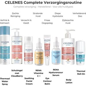 Celenes by Sweden – Complete Verzorgingsroutine – Cloudberry, Hyaluronzuur & Vitamine C – Voor alle huidtypes – 8-delig