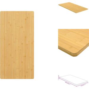 vidaXL Tafelblad - Tafelbladen - Vervangend Tafelblad - Blad - Tafelblad 50x100x1,5 cm bamboe