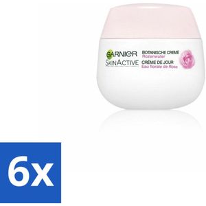 Garnier - SkinActive - Botanische Dagcrème - Rozenwater - 50 ml - Voordeelverpakking - 6 stuks