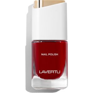 LAVERTU Nagellak Unique – 17 Kassel Red - Langhoudende Vegan Nagellak met Glanzende Finish – Sneldrogend & Verzorgend – 10 ml