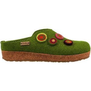 Haflinger - Grizzly Kanon - Pantoffels - Groen - Wolvilt