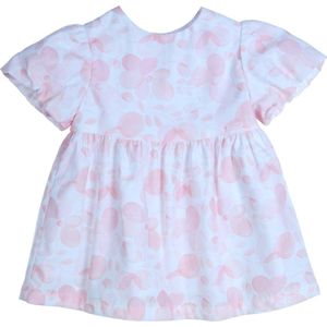 Gymp - Jurk Leala - White - Light Pink - maat 92
