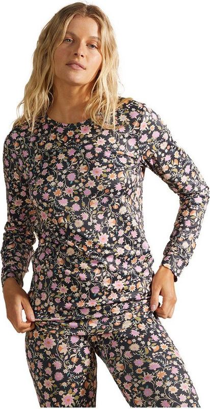 BILLABONG Warm Up Tech Lange Mouwenshirt Dames - Off Black