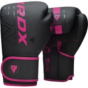 RDX Sports F6 Kara Bokshandschoenen - Boxing Gloves - Training - Vechtsporthandschoenen - Boksen - Roze - Mat - 12 oz
