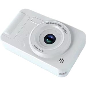 Digitale Camera Kinderen 64GB 2.4 Inch Scherm 44MP HD Camera 4K Wit