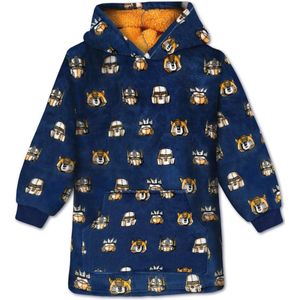 Oversized Hoodiedeken voor Kinderen - Donsige, Warme Pullover met Capuchon en Zak