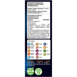 Lucovitaal - Vitamine D3 Familie Druppels - 50ml - Vloeibaar Voedingssupplement