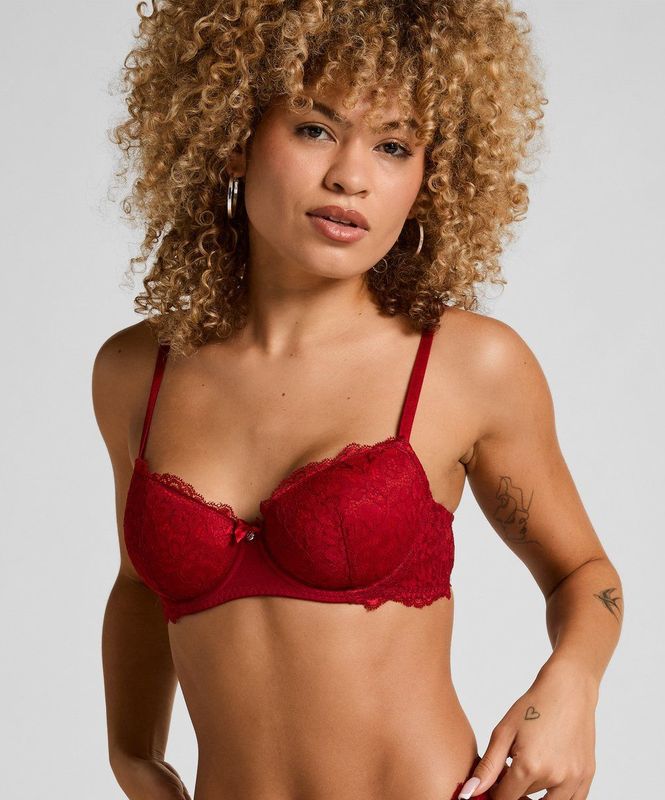 Hunkemöller - MARINE - BH - Bloedrood - Full Cup - Met Beugel