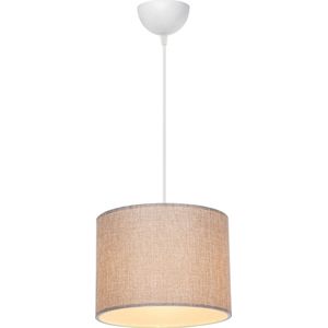 Design hanglamp Willenhall E27 wit en zandkleurig lux.pro