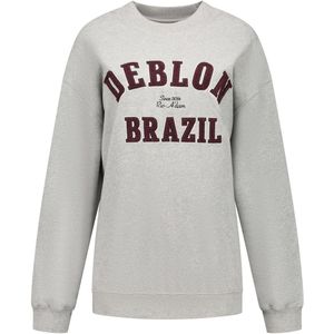 Deblon - Malou - Sweater - Grey Melange - Oversized Lange Fit