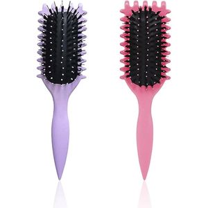 Krulborstel Set voor Stijlvol Haar: 2 Stuks